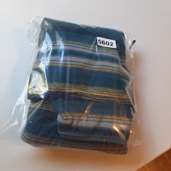 Eddie‎ Bauer Fleece Mens Small Blue Striped Snap Up Sweatshirt Southwest Hiking - Picture 9 of 9